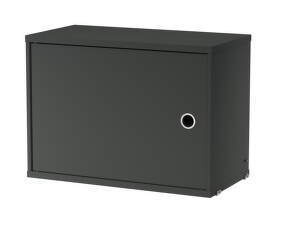 Komoda String Cabinet with swing door, dark grey