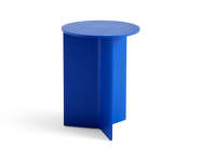 Stolek Slit Wood high, vivid blue